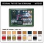 VLJ-70125 17ml Bottle Face & Skin Tones Model Color Paint Set (16 Colors)