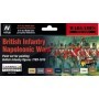 VLJ-70163 17ml Bottle British Infantry Napoleonic 1789-1815 Wargames Paint Set (8 Colors)