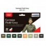 VLJ-70181 17ml Bottle WWII German Field Grey Uniform Model Color Paint Set (8 Colors)