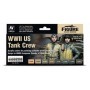 VLJ-70186 17ml WWII US Tank Crew Figure Model Color Paint Set (8 Colors)