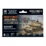 VLJ-70202 17ml Bottle WWII Soviet Armour & Infantry Wargames Paint Set (6 Colors)