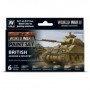 VLJ-70204 17ml Bottle WWII British Armour & Infantry Wargames Paint Set (6 Colors)