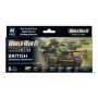 VLJ-70222 17ml Bottle WWIII British Armour & Infantry Wargames Paint Set (8 Colors)