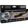 VLJ-71183 17ml Bottle US Army Air Corps Mediterranean Theater Operations (MTO) WWII Model Air Paint Set (8 Colors)