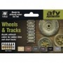 VLJ-71213 17ml Bottle Wheels & Tracks Model Air AFV Paint Set (6 Colors)