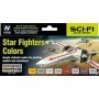 VLJ-71612 17ml Bottle Star Fighters Sci-Fi Model Air Paint Set (8 Colors)