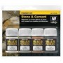 VLJ-73192 35ml Bottle Stone & Cement Pigment Powder Set (4 Colors)