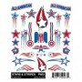 PIN463 Stick-On Decals  Stars & Stripes