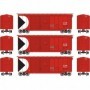 ATH16053 HO RTR 40' Double Door Box  E&N (3)