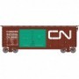 ATH16058 HO RTR 40' Double Door Box  CN/Green Doors num 580001