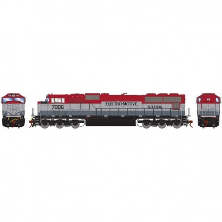 ATHG70656 HO SD70M w/DCC & Sound EMDX/Maroon/Silver num 7006