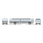 RPI753070 HO 1/87 New Look Bus Deluxe Unlettered 5303 White