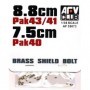 AFV-35073  1/35 8.8cm PaK 43/41 & 7.5cm PaK 40 Shield Bolts (Brass)