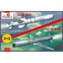 AMZ-72375  1/72 AGM84E & AGM84H Missiles on Trolleys (2 Kits)