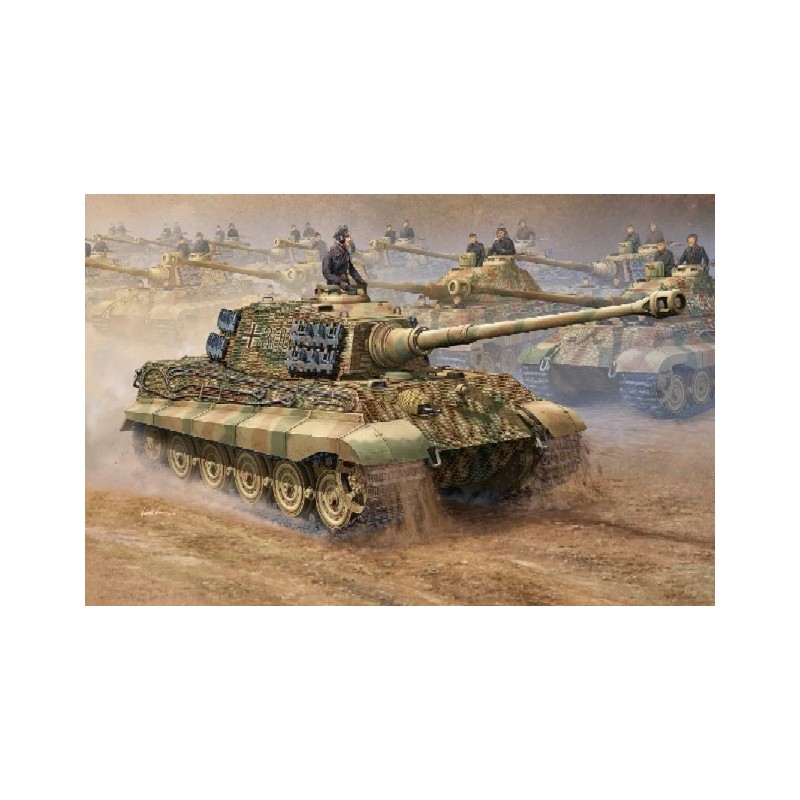 TSM-910 1/16 German King Tiger Henschel & Porsche Turrets Tank (2 in 1)