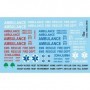 AMBULANCE and EMERGENCY VEH.DECAL SHEET