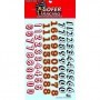 GR11005 Gofer Racing Decals Race car numbers decals 1/24