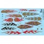 GR11030 Gofer Racing Gold Flames Model Car Decal Sheet 1/24
