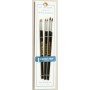 BRU-306 Atlas Brush num 30-6PS: 1 2 3 Round Camel Hair Brushes (6)