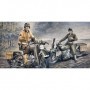 ITA-322 1/35 WWII US Soldiers on Motorcycles (2) D-Day