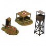 ITA-6130 1/72 WWII Battlefield Buildings (First-Aid Post, Check Point & Tower)